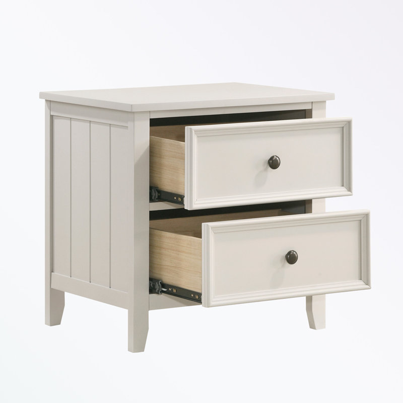 Table de chevet avec 2 tiroirs