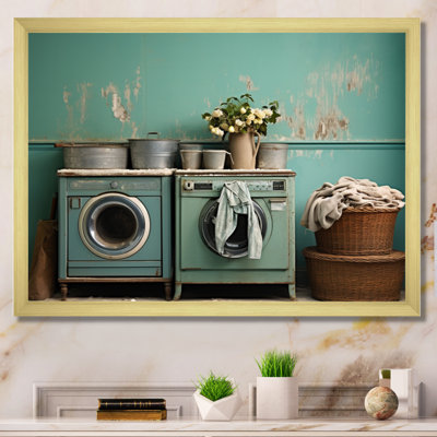 Turquoise Vintage Laundry Room II - impression