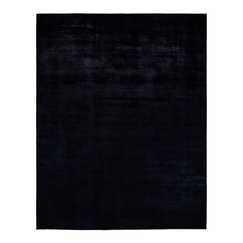 Tapis noir / mauve 12 pi 3 po x 15 pi 7 po Zaiah