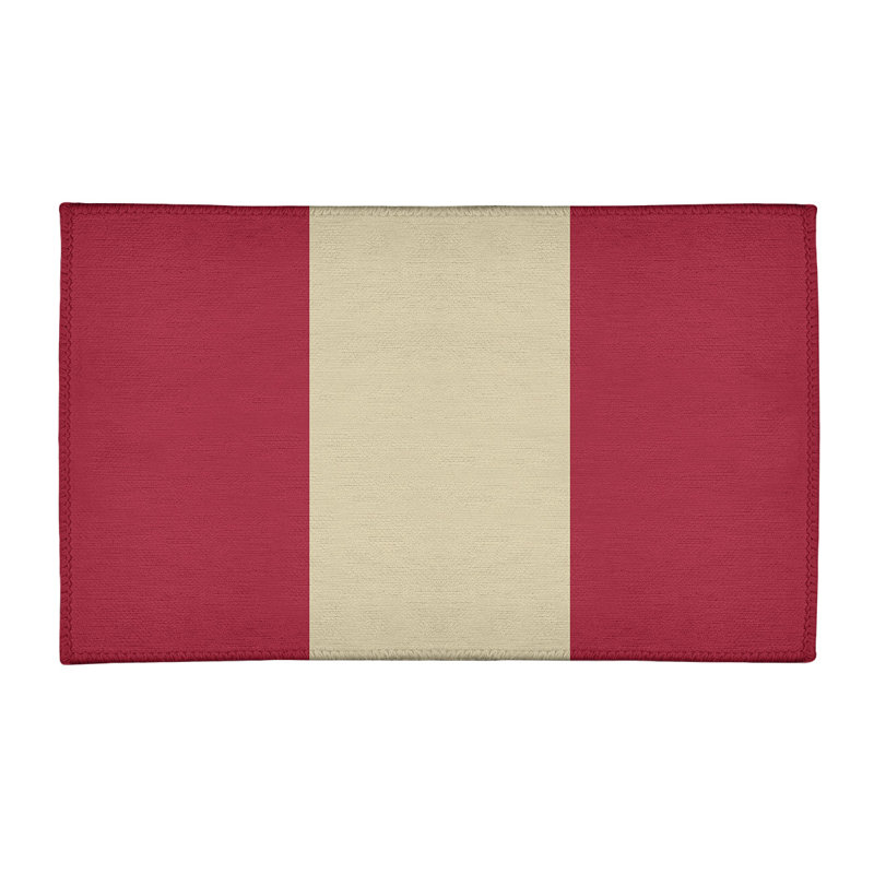 Chenille Striped Indoor Rug, Rectangle 2' x 3'