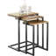 Andris 3PC Rectangular C-Shaped Nesting Tables