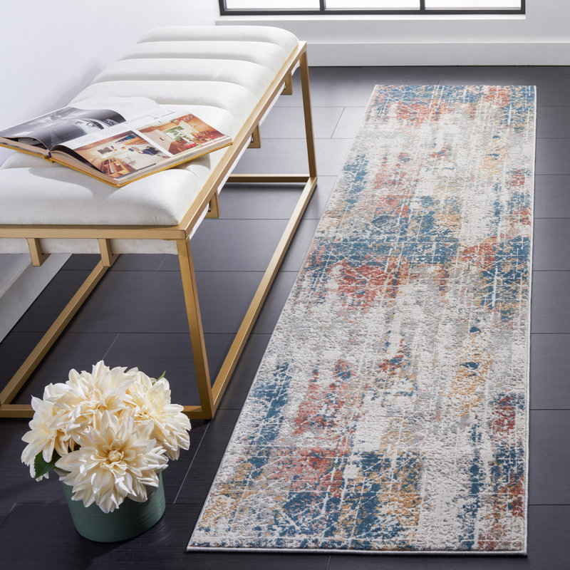 Tapis abstrait Invista Performance, Tapis de couloir 2 pi x 8 pi