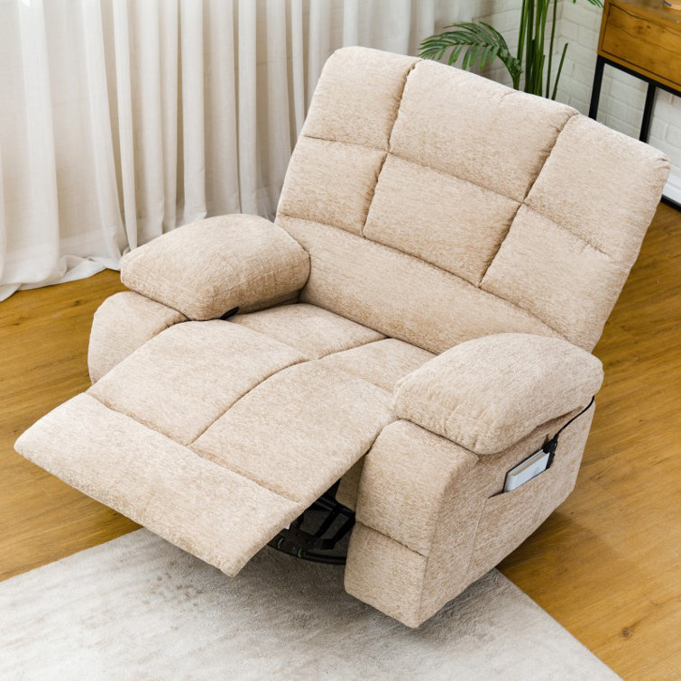 Oversized Manual Swivel Glider Rocker Recliner