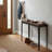 Omaha Console Table, Solid Wood and Metal 47.5"