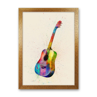 Acoustic Guitar by Michael Tompsett - Print