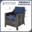 2-Piece All-Weather Wicker Patio Arm Chairs with Tufted Cushions, Fade Resistant-1347458890