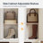 20 Pair Shoe Storage Cabinet with 2 Flip Drawers and Adjustable Shelves-812632948