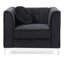 Fauteuil incliné noir élégant Sleek-1940103328
