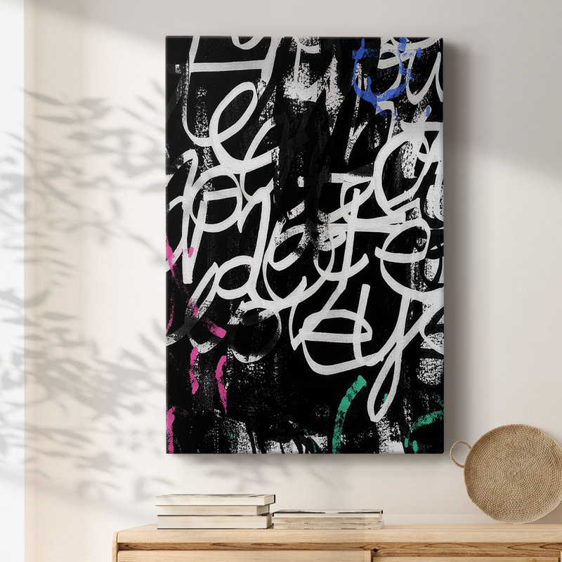 Graffiti Scribe I On Canvas Print
