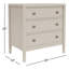 Table de chevet 3 tiroirs Shannen
