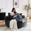 Fauteuil pivotant Fluffy Chenille