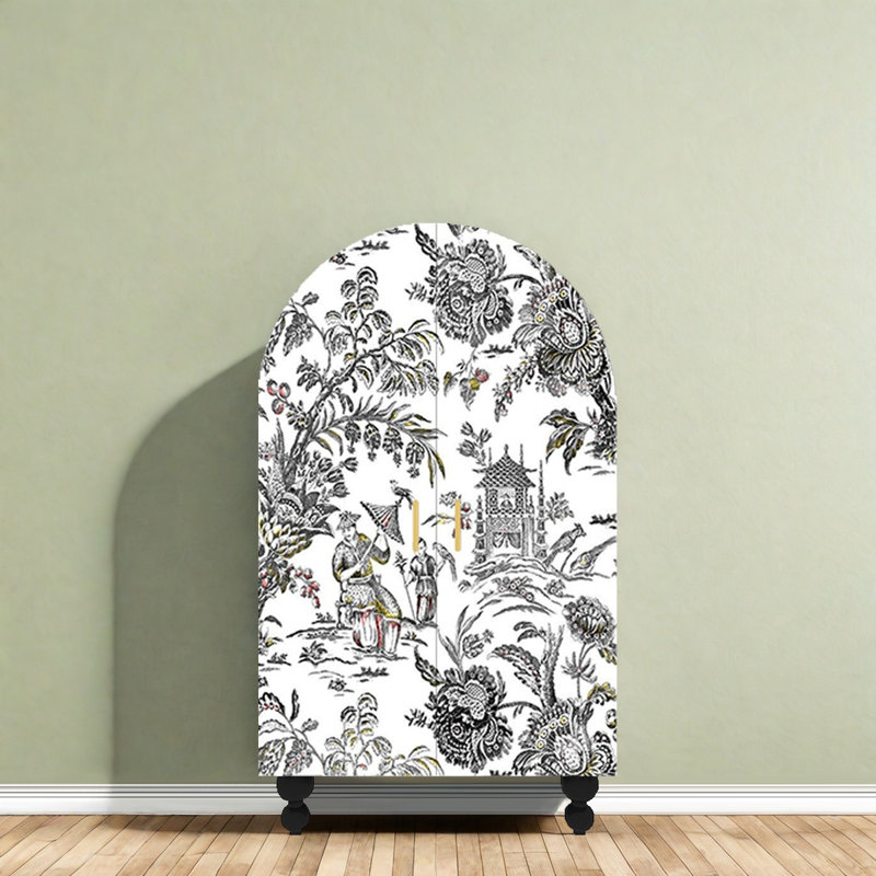 Garde-robe française simple pour chambre à coucher, Noir