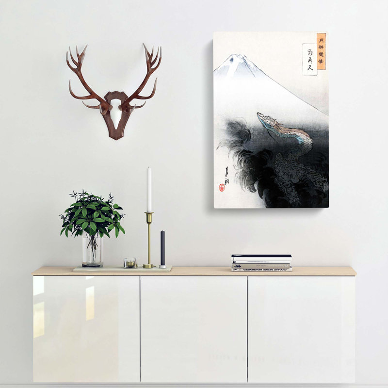 Rising Dragon by Ogata Gekko - Wrapped Canvas Print, 76cm H x 50cm W x 3cm D