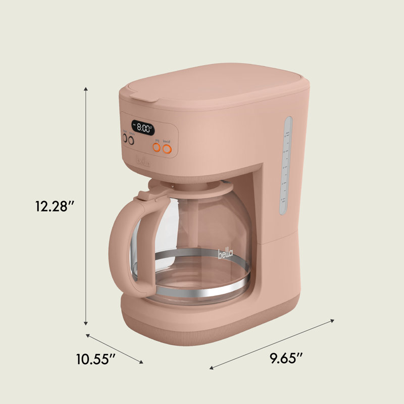 Bella 12 Cup Programmable Coffee Maker, Blossom