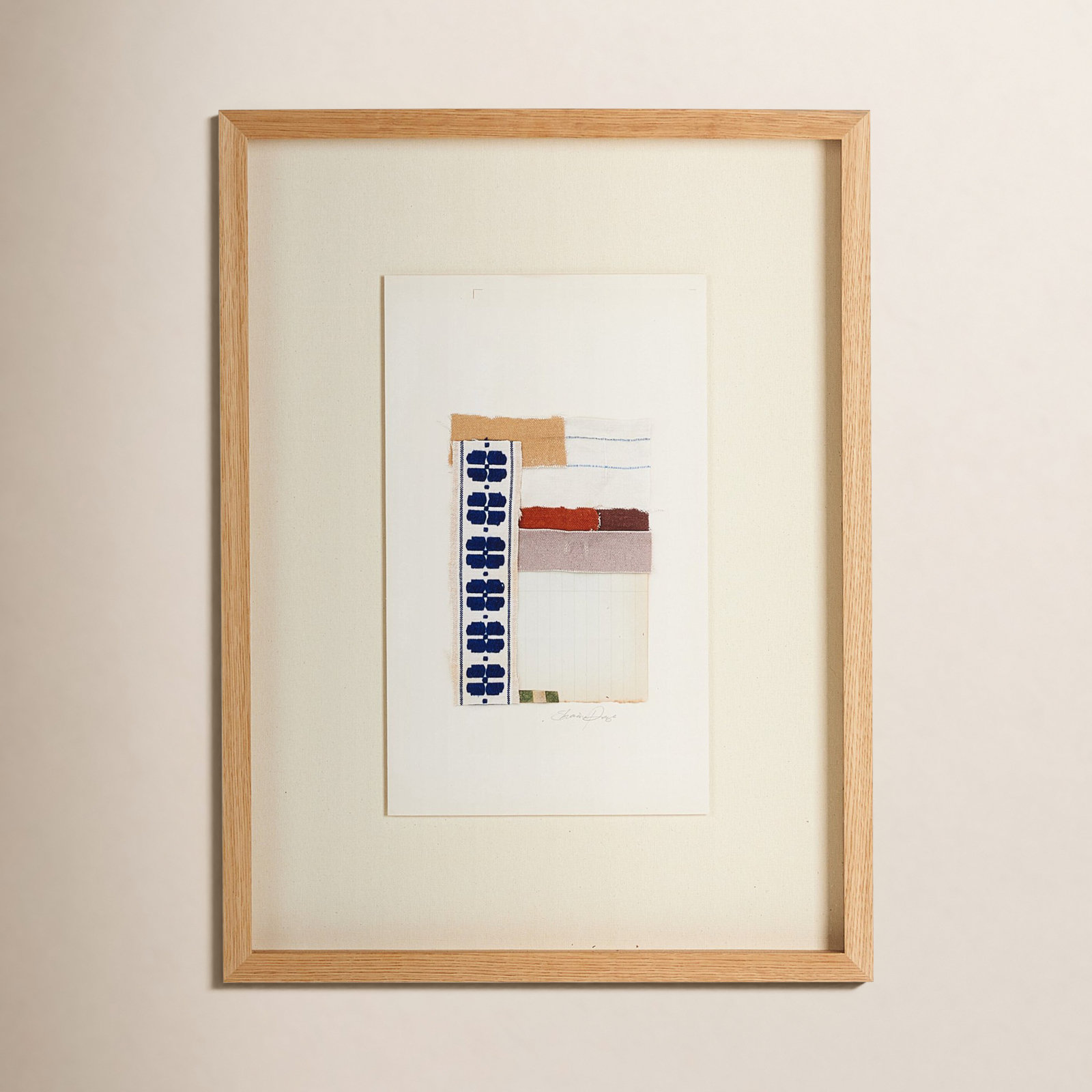 "Motif Bleu" by Shaina Page, 24" H x 18" W