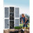 Aiho 63-Inch High Solid Wood Vertical Storage Shed-82396209