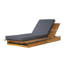 Chaise longue en bois d'acacia