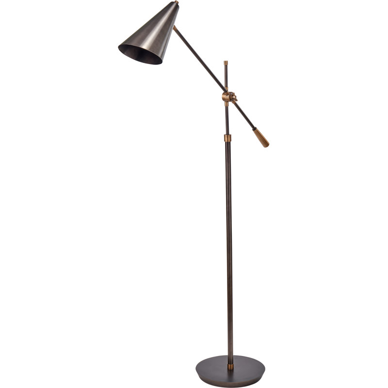 Emiliano 164cm Bronzed Task Floor Lamp