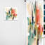 Rameau - Expressions artistiques orange et bleues II - Rideau abstrait - Velours obscurcissant - 1 panneau-213212823