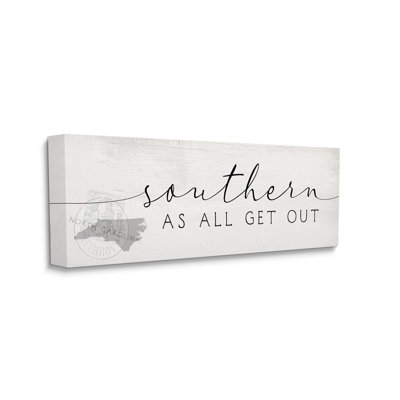 Art mural de Caroline du Nord «Southern As All Get Out Sentiment» par Daphne Polselli