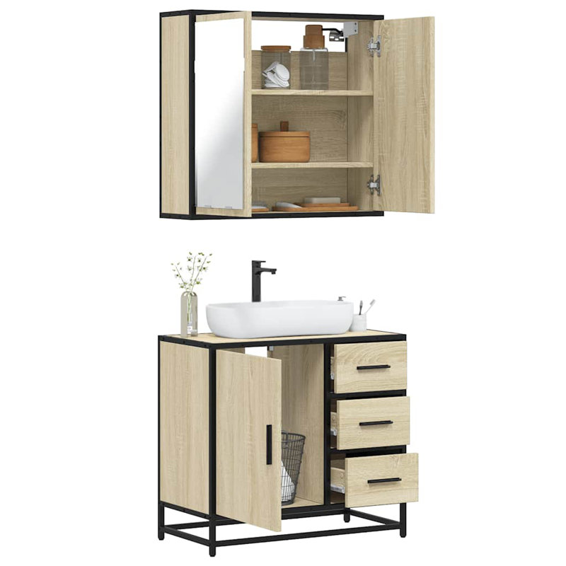 Bathroom Furniture Suite, Sonoma Oak