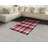 Checkered High Density Long Fiber Poly Threads Decorative Area Rug Carpet-42030442