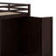 Lit mezzanine avec tiroirs, bureau et garde-robe-106491191