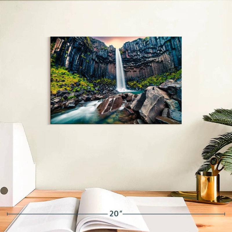 Alvord Simple Waterfall, 8" H x 12" W