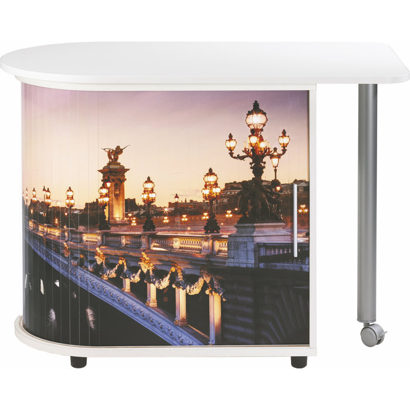 Oval Writing Desk, Aluminium