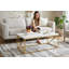Table basse Brady, plateau en faux bois, structure en X en métal-111703231-111703228-111703230