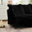 Transform Your Space With The Ultimate Modular Armless Sofa In Luxurious Black Corduroy
