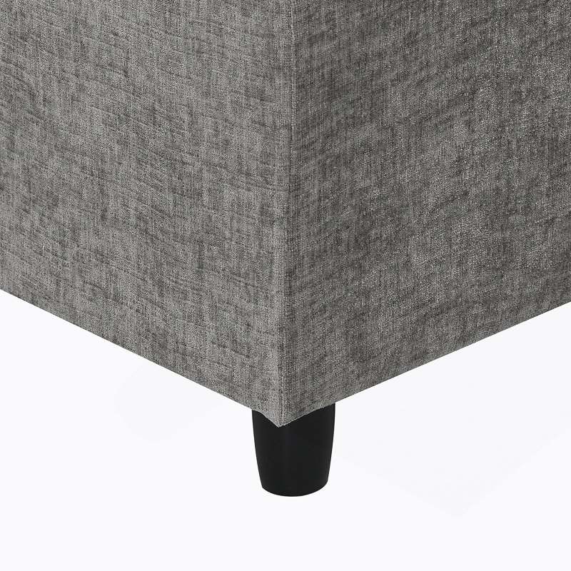 Canapé-lit modulaire moderne en nuage, canapé modulaire en chenille 6 places avec repose-pieds, combinaison gratuite, Gris