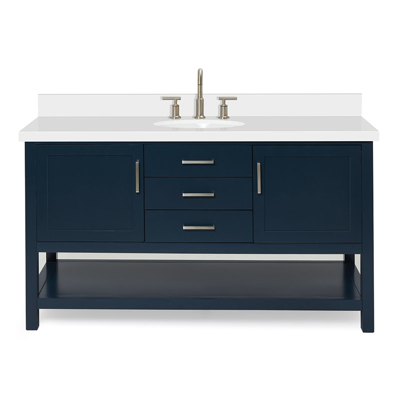 Bayhill 61'' W Single Vanity, Navy