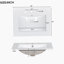 Meuble-lavabo de salle de bain avec lavabo, armoire de rangement avec 3 tiroirs et tablettes réglables-383403637