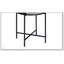 Table de bout Colson à finition noire avec insert et rangement en rotin, parfaite pour un décor moderne et rustique.