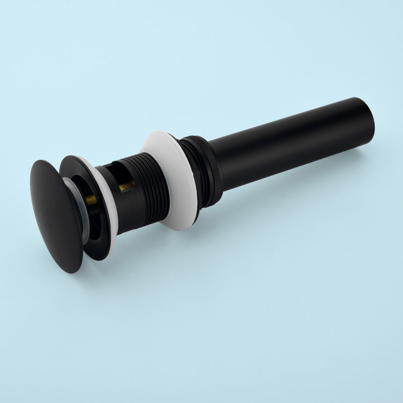 Lavabo de salle de bain avec trop-plein Drain Stopper, Noir