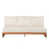 Coussin beige / structure en teck est en rupture de stock sélectionné
