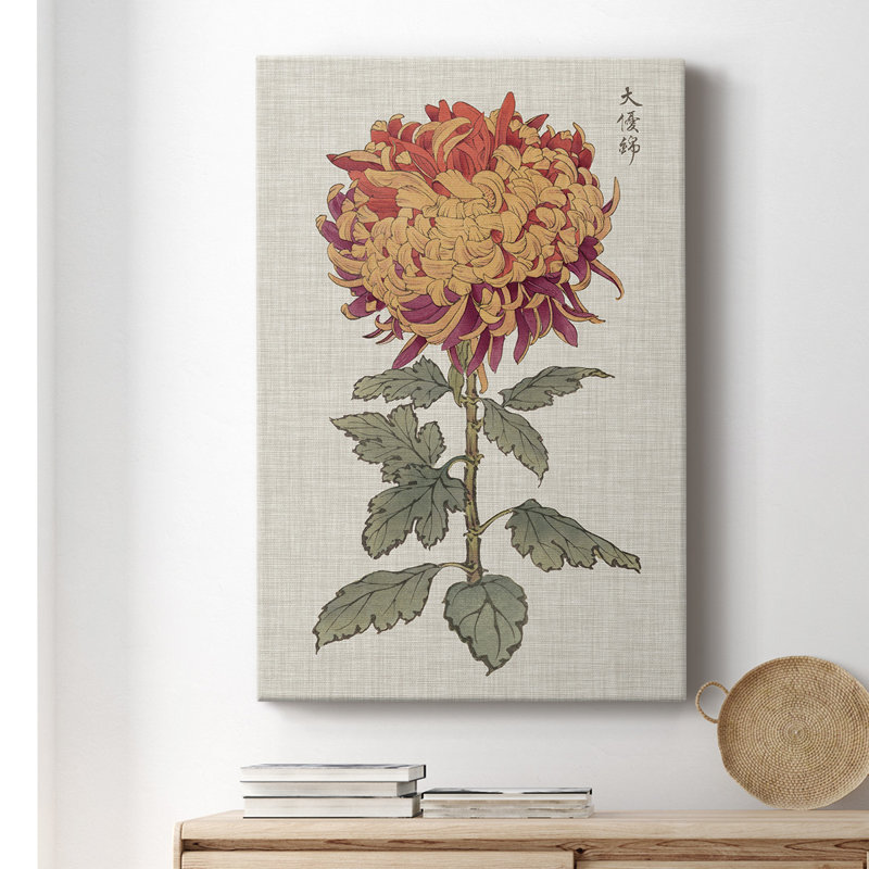 «Vibrant Mums III», impression sur toile tendue, H 18 po x l 12 po x P 1 po