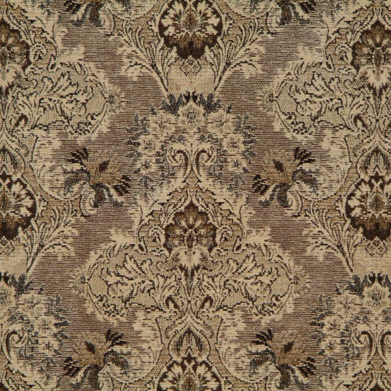 Tissu damassé Allure, Brun / beige