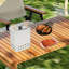 Barbecue portatif en acier inoxydable