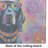 Black Labrador Hippie Dawg Glass Cutting Board Large