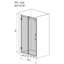 Porte de baignoire coulissante sans cadre, porte de douche de baignoire, verre trempé transparent, finition nickel brossé, gros rouleaux, rail carré, revêtement autonettoyant des deux côtés