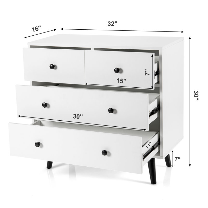 Commode 4 tiroirs Audie
