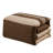 Ensemble d'édredon en microfibre brun 9 pièces-1607768692