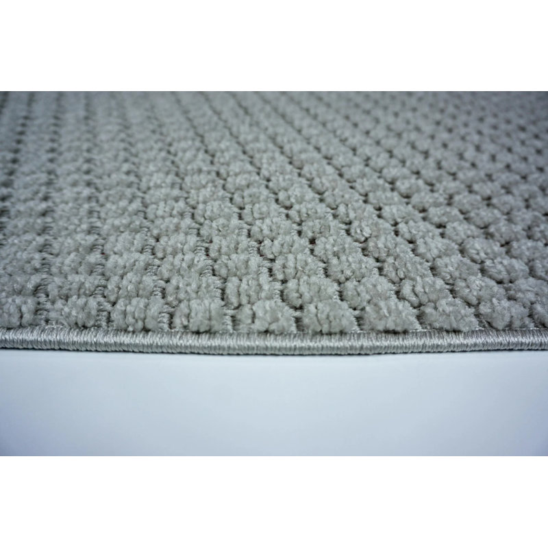 Tapis décoratif bohémien gris antidérapant Dounton, Rectangle 2 pi 8 po x 14 pi 10 po