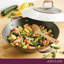 Anolon Advanced Home Hard Anodized Nonstick Wok with Side Handles, Lid, and Wooden Spoon, 14 Inch