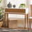 Clouser 35.4" Bayur Wood Console Table