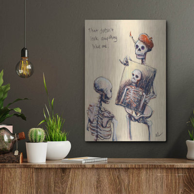 'That doesn't look anything like me' by Marie Marfia Fine Art, Metal Wall Art