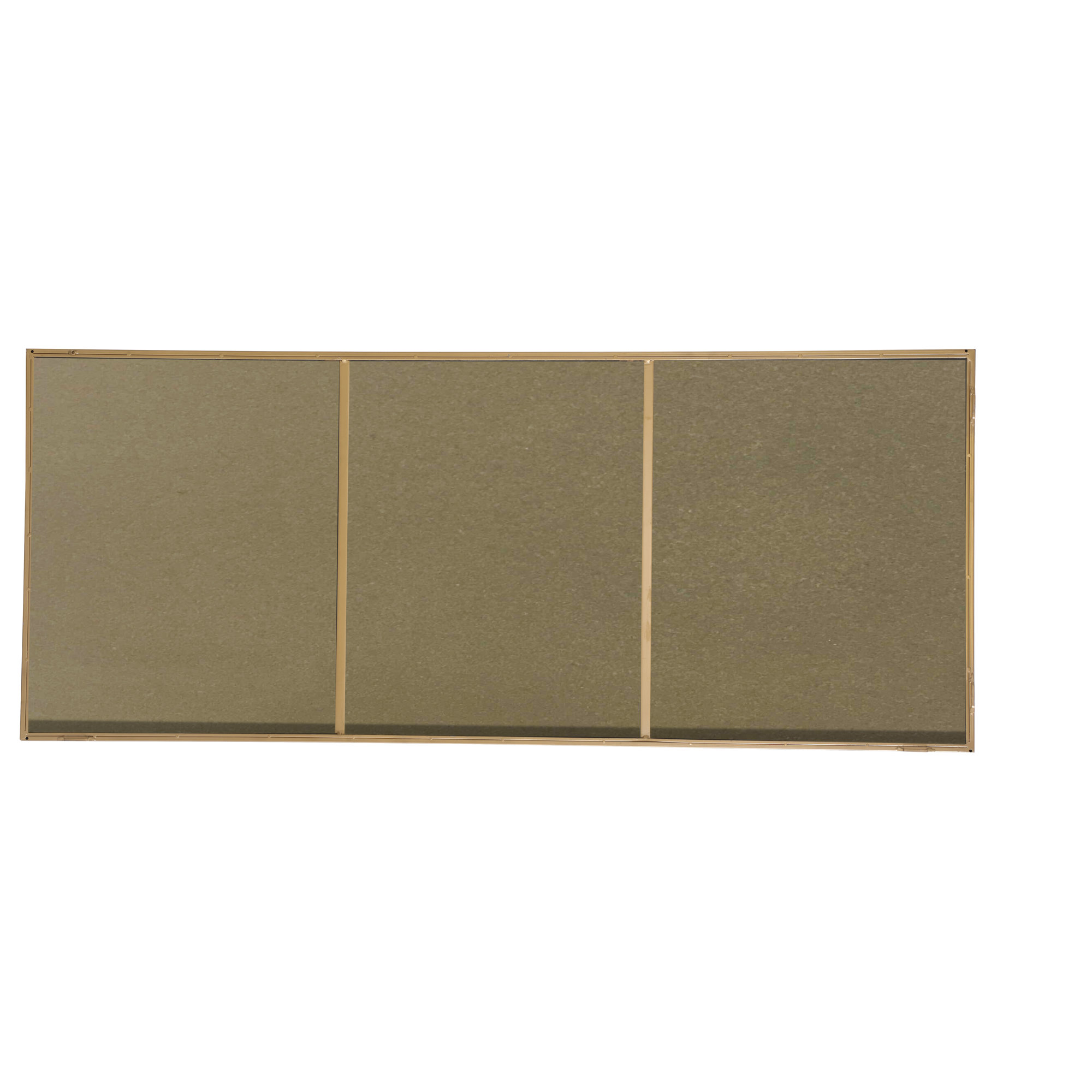 Sabine Metal Rectangle Wall Mirror, 72" x 30", Brass