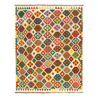 One-of-a-Kind 5'1'' X 6'5'' Flat Weave Area Rug Green